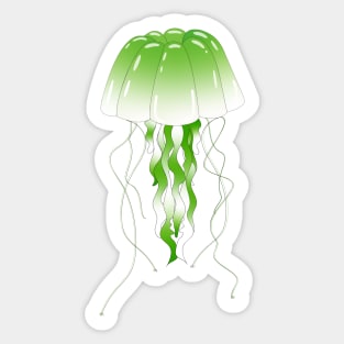 Green Jellofish Sticker